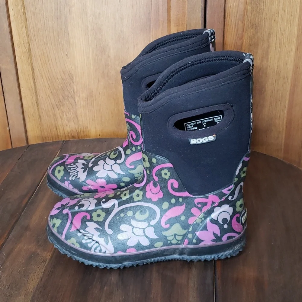 BOGS Women's Classic Mid Corsage Boot Sz 6